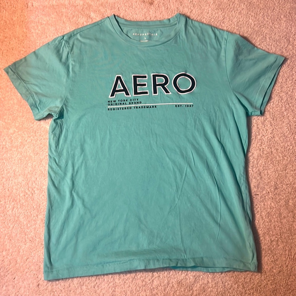 Aéropostale turquoise short sleeve tee shirt (Large)